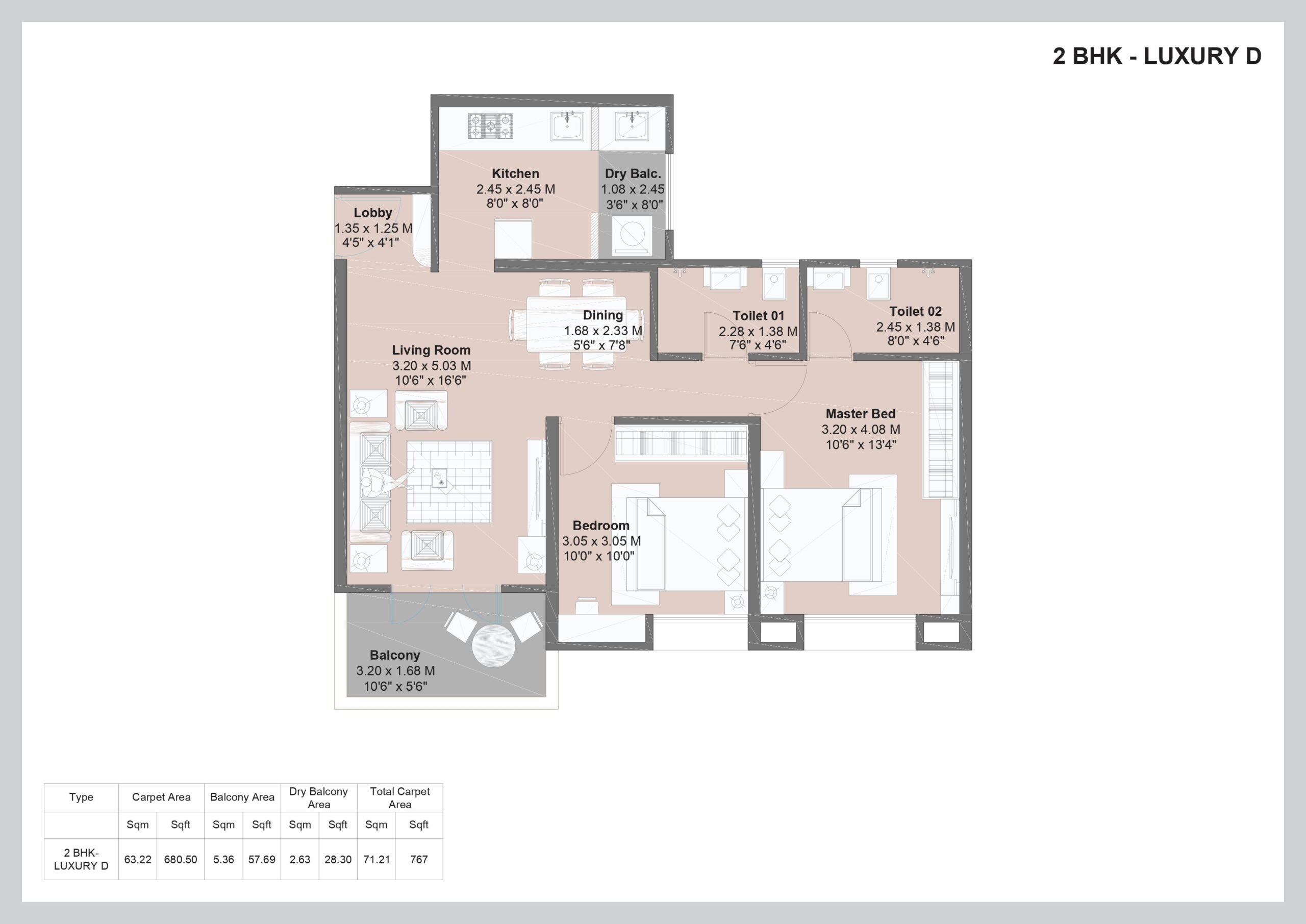 2 bhk luxury